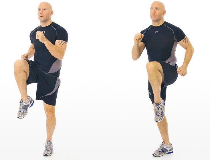 Učinkovito povećava potenciju trčanjem u mjestu s visoko podignutim koljenima